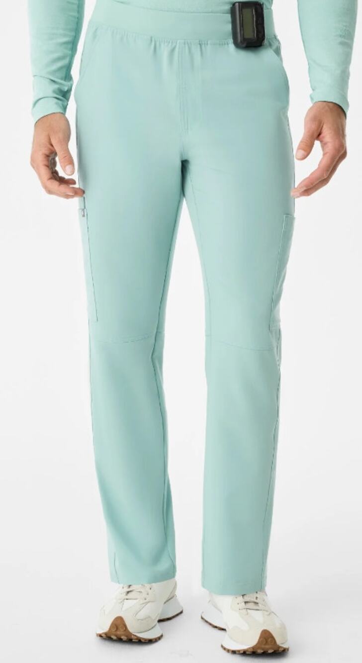 New Figs Men Axim Straight-Leg Scrub Pant, Seaglass, Size SR
